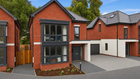 External front shot of Plot 4 Roxwell Row